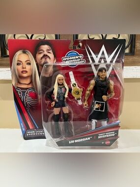 WWE Liv Morgan and Dirty Dominik Mysterio Main Event 2 Pack Figure Toy Set